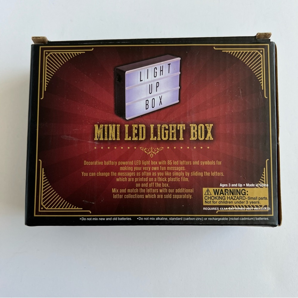 Mini‎ LED Light Up Box Sign - Picture 6 of 6